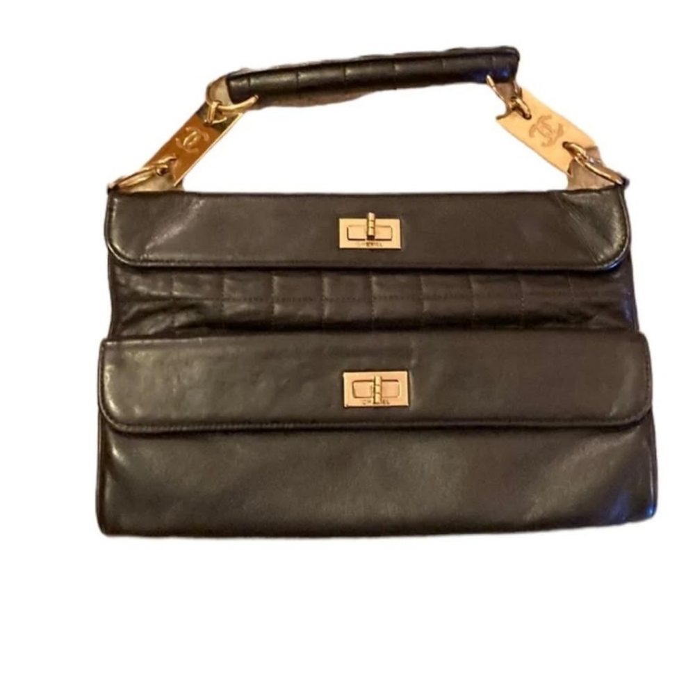 Rare CHANEL Mademoiselle Double Ressue Flap Handbag